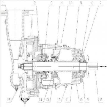 12W85 Centrifugal Pump Bearings